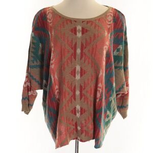 Denim & Supply Ralph Lauren Sweater Southwestern Aztec Boho Relaxed Women L
